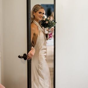 Show Me Your Mumu Bridesmaid Champagne Luxe Satin